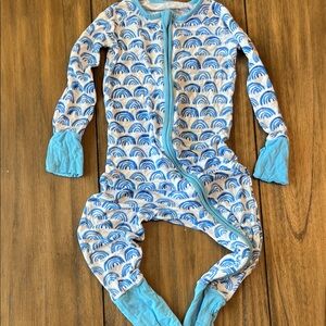 Little Sleepies Blue Rainbow Kids zippy